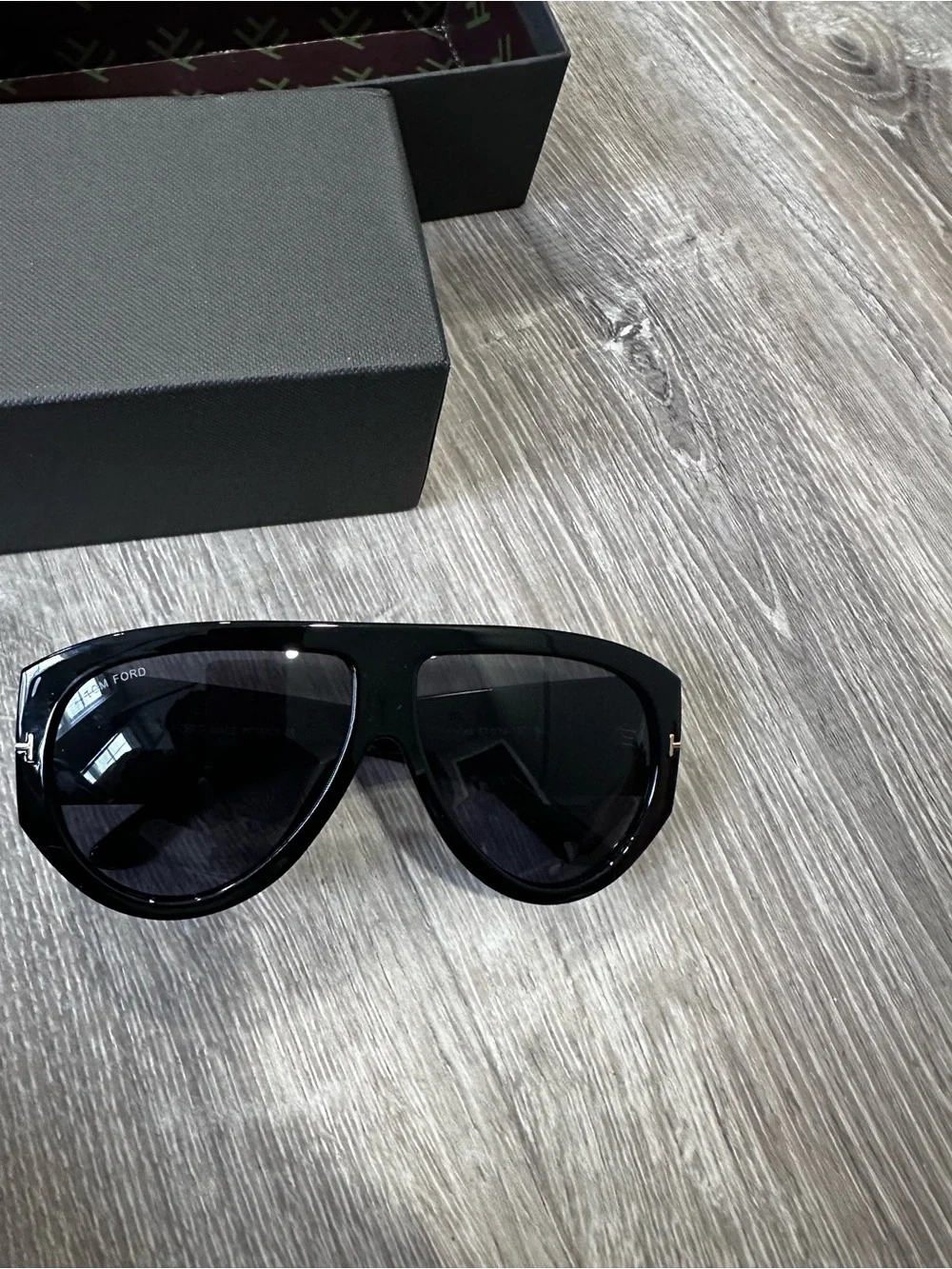 Tom Ford Black Accessory Case with Gold Logo